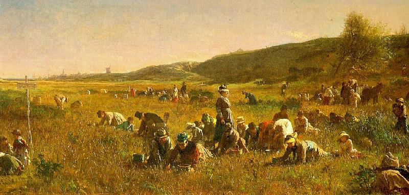 Jonathan Eastman Johnson The Cranberry Harvest on the Island of Nantucket Germany oil painting art